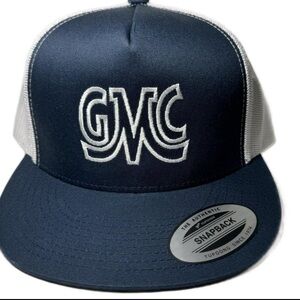 GMC Mesh Direct Embroidered Adjustable SnapBack Flat Bill Classic Hat Cap